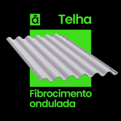 Telha Ondulada Eternit 0,92 x 2,44 x 5mm