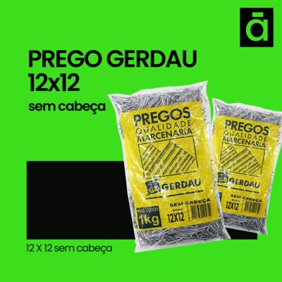 Prego Gerdau 12x12 Sem Cabeça