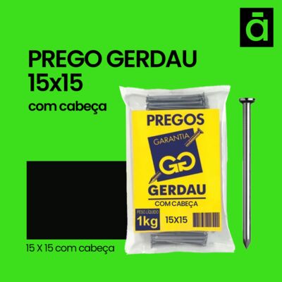 Prego Gerdau 15x15 Com Cabeça