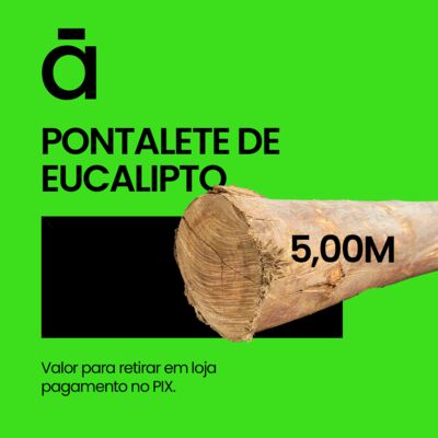 Pontalete Roliço de Eucalipto c/ 5,00 Metros